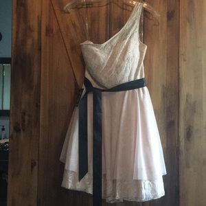 Blush knee length dress